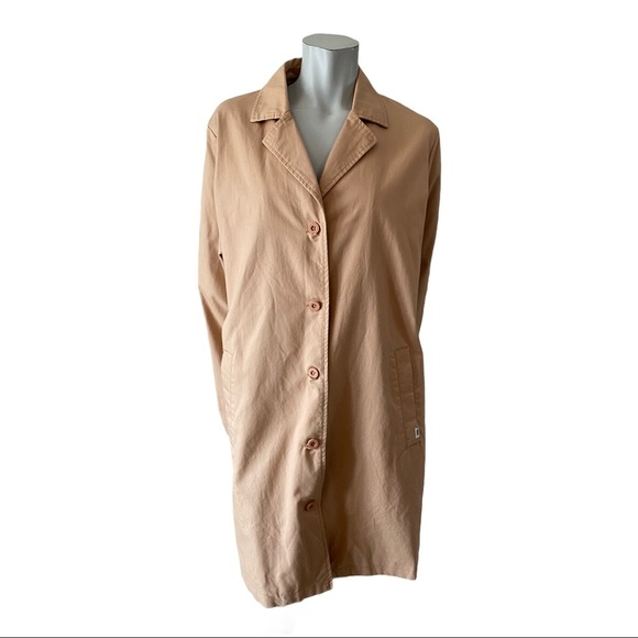 Vans Cali Native Peach Cotton Trench Coat Size XL - Picture 2 of 5